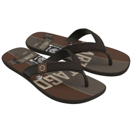 Chinelo Masculino Cartago Dakar - 10738 - Marrom/marrom/bege - Atacado