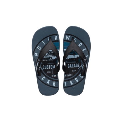 Chinelo Infantil Cartago Dakar - 10808 - Azul/preto - Atacado