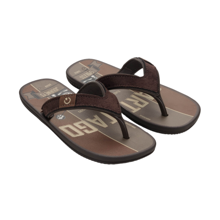 Chinelo Infantil Cartago Dakar - 10808 - Marrom/marrom/bege - Atacado