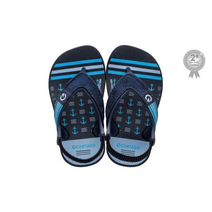 Chinelo Baby Cartago Dakar Plus - 11493 - Azul/azul - Atacado