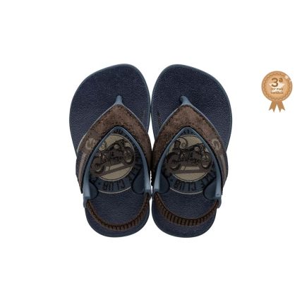 Chinelo Baby Cartago Dakar Plus - 11493 - Azul/azul/bege - Atacado