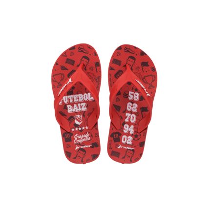 Chinelo Infantil Rider Street Ole - 11580 - Vermelho/vermelho - Atacado
