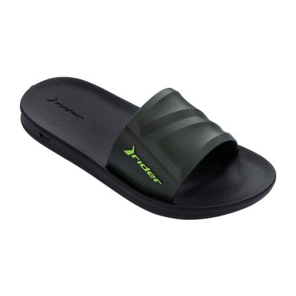 Chinelo Slide Infantil Rider Street - 11592 - Preto/verde - Atacado