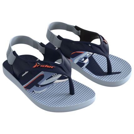 Chinelo Baby Rider Street Fun - 11810 - Azul/azul/laranja - Atacado