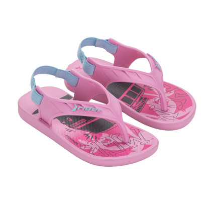 Chinelo Baby Rider Street Fun - 11810 - Rosa/rosa/azul - Atacado