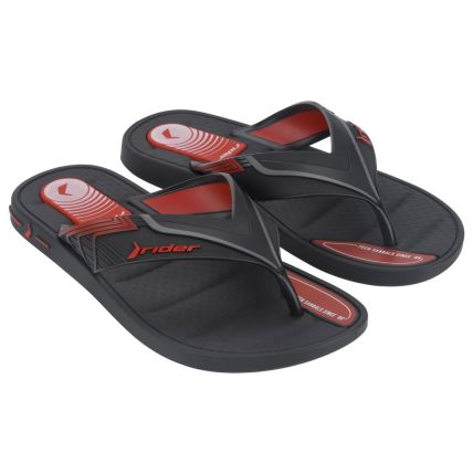 Chinelo Masculino Rider Sprint Dedo - 12015 - Preto/preto/vermelho - Atacado