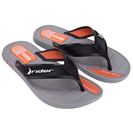 Chinelo Infantil Rider Sprint - 12033 - Cinza/preto/laranja - Atacado