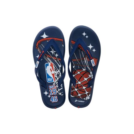 Chinelo Masculino Rider R1 Nba Dedo - 12036 - Azul/azul/vermelho (Ah075) - Atacado
