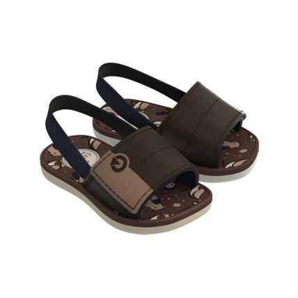 Chinelo Gáspea Baby Cartago Mini - 12044 - Bege/bronze/azul - Atacado