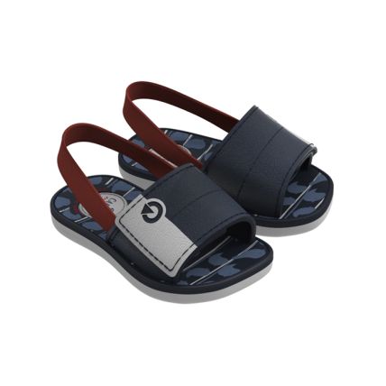 Chinelo Gáspea Baby Cartago Mini - 12044 - Cinza/azul/vermelho - Atacado