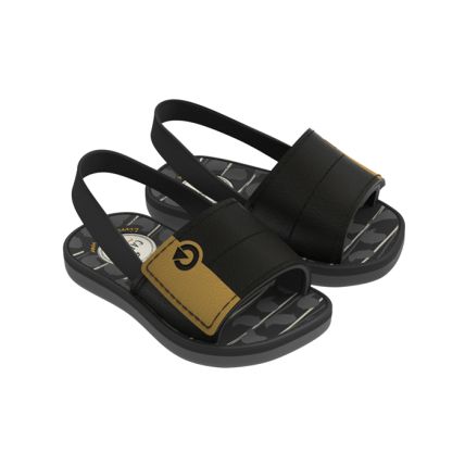 Chinelo Gáspea Baby Cartago Mini - 12044 - Cinza/preto/amarelo - Atacado