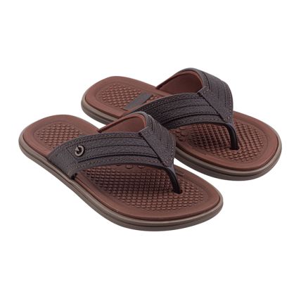 Chinelo Infantil Cartago Veneto - 12045 - Marrom/marrom/bronze - Atacado