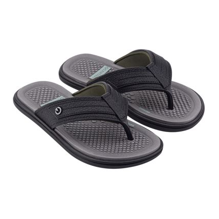 Chinelo Infantil Cartago Veneto - 12045 - Preto/preto/cinza - Atacado