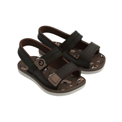 Sandalia Baby Cartago Mini - 12056 - Bege/bronze/azul - Atacado
