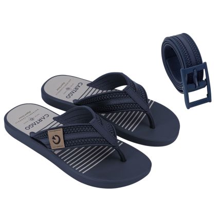 Chinelo Masculino Cartago Istambul - 12062 - Azul/cinza - Atacado