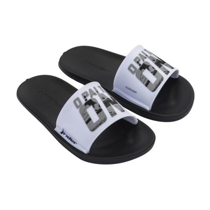 Chinelo Slide Infantil Rider Speed Ole - 12063 - Preto/branco - Atacado