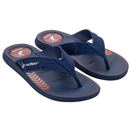 Chinelo Masculino Rider Start - 12064 - Azul/vermelho/branco - Atacado