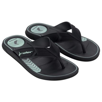 Chinelo Masculino Rider Start - 12064 - Preto/preto/verde - Atacado