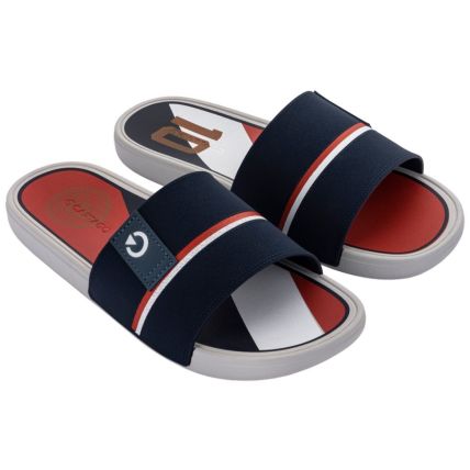 Chinelo Gáspea Masculino Cartago Detroit - 12096 - Cinza/azul/branco - Atacado