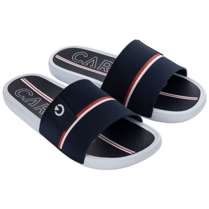 Chinelo Gáspea Masculino Cartago Detroit - 12096 - Branco/azul - Atacado