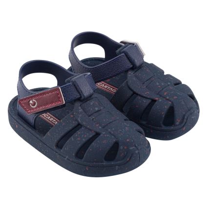Sandália Baby Cartago Oslo - 12118 - Azul/bordo - Atacado