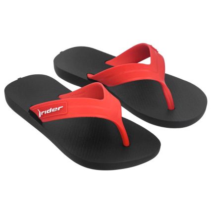 Chinelo Infantil Rider Strike Ii - 12121 - Preto/vermelho (Af978) - Atacado