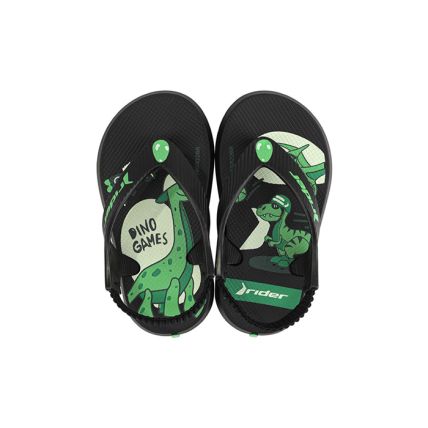 Chinelo Baby Rider R1 Ii - 12125 - Preto/verde - Atacado