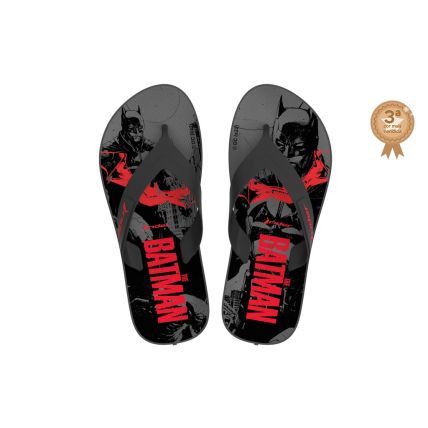Chinelo Masculino Rider Dc Heroes - 12137 - Cinza/preto/vermelho - Atacado