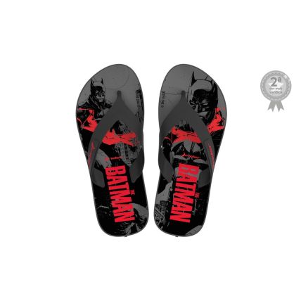 Chinelo Infantil Rider Dc Heroes Teen - 12138 - Cinza/preto/vermelho - Atacado