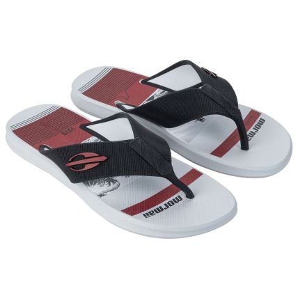 Chinelo Masculino Mormaii Wave Ii - 12189 - Branco/preto/vermelho - Atacado