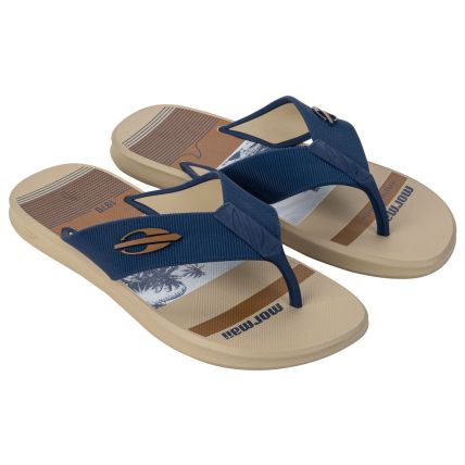 Chinelo Masculino Cartago Arizona - 12212 - Marrom/marrom/bege - Atacado