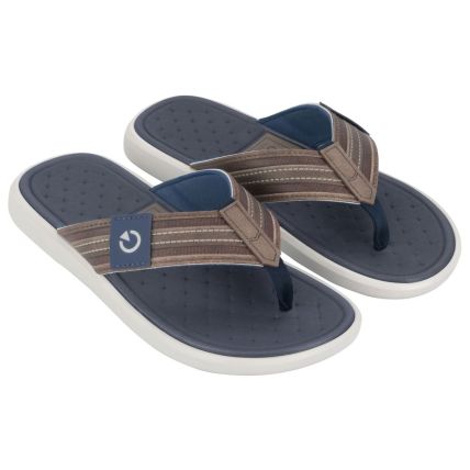 Chinelo Masculino Cartago Genebra - 12208 - Cinza/marrom/azul - Atacado