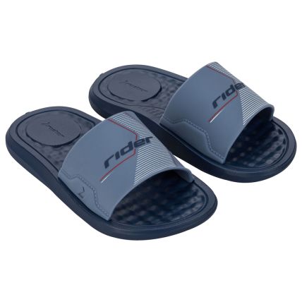 Chinelo Slide Infantil Rider Step - 12223 - Azul/vermelho/branco - Atacado