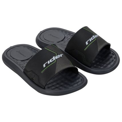 Chinelo Slide Infantil Rider Step - 12223 - Cinza/verde/branco - Atacado