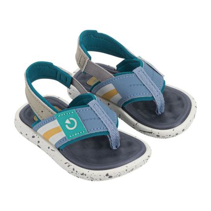 Chinelo Baby Cartago Mini Ii - 12234 - Cinza/azul - Atacado