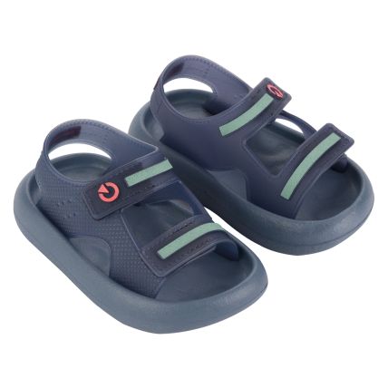 Sandália Baby Cartago Troy - 12254 - Azul/Azul/Verde - Atacado