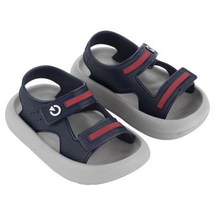 Sandália Baby Cartago Troy - 12254 - Cinza/azul - Atacado