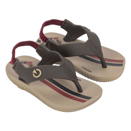 Chinelo Baby Cartago Atlanta - 12256 - Bege/marrom/bordo - Atacado