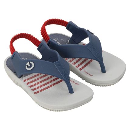 Chinelo Baby Cartago Atlanta - 12256 - Cinza/azul/vermelho - Atacado