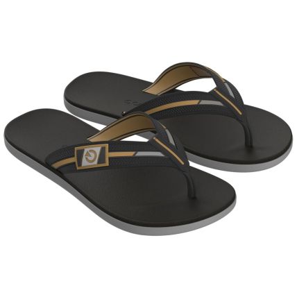 Chinelo Masculino Cartago Dublin Ii - 12268 - Preto/cinza/amarelo - Atacado