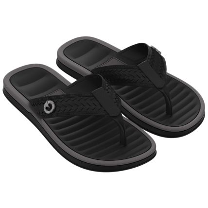 Chinelo Masculino Cartago Coimbra Ii - 12285 - Preto/preto/grafite - Atacado