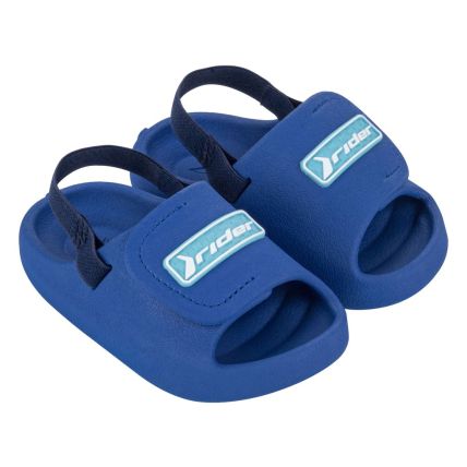 Chinelo Slide Baby Rider Drip - 12293 - Azul/Azul - Atacado