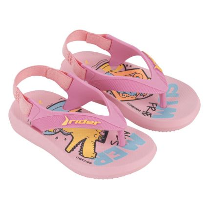 Chinelo Baby Rider R1 Iii - 12295 - Rosa/amarelo/azul - Atacado