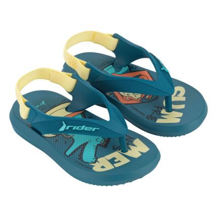 Chinelo Baby Rider R1 Iii - 12295 - Azul/amarelo/laranja - Atacado