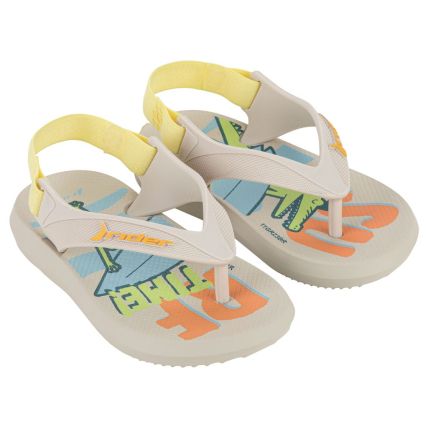Chinelo Baby Rider R1 Iii - 12295 - Bege/verde/laranja - Atacado