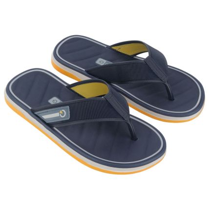 Chinelo Masculino Cartago Malaga Sport - 12308 - Cinza/azul/amarelo - Atacado
