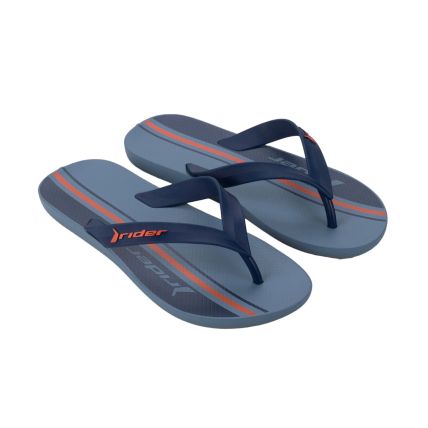 Chinelo Masculino Rider Feel Urban - 12318 - Azul/azul/laranja (Be407) - Atacado