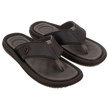 Chinelo Masculino Cartago Fiji V - 12335 - Marrom/marrom - Atacado
