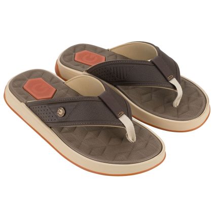 Chinelo Masculino Cartago Nápoles Iv - 12339 - Bege/marrom/laranja - Atacado