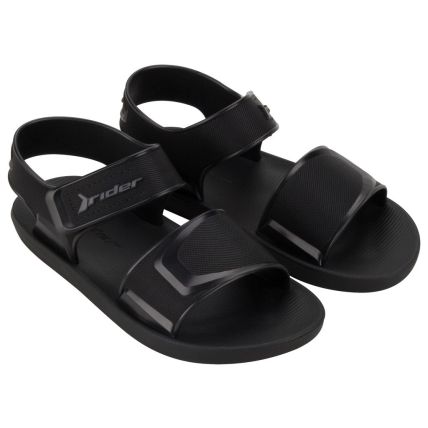 Sandalia Papete Infantil Rider Kick - 12354 - Preto/preto/grafite - Atacado